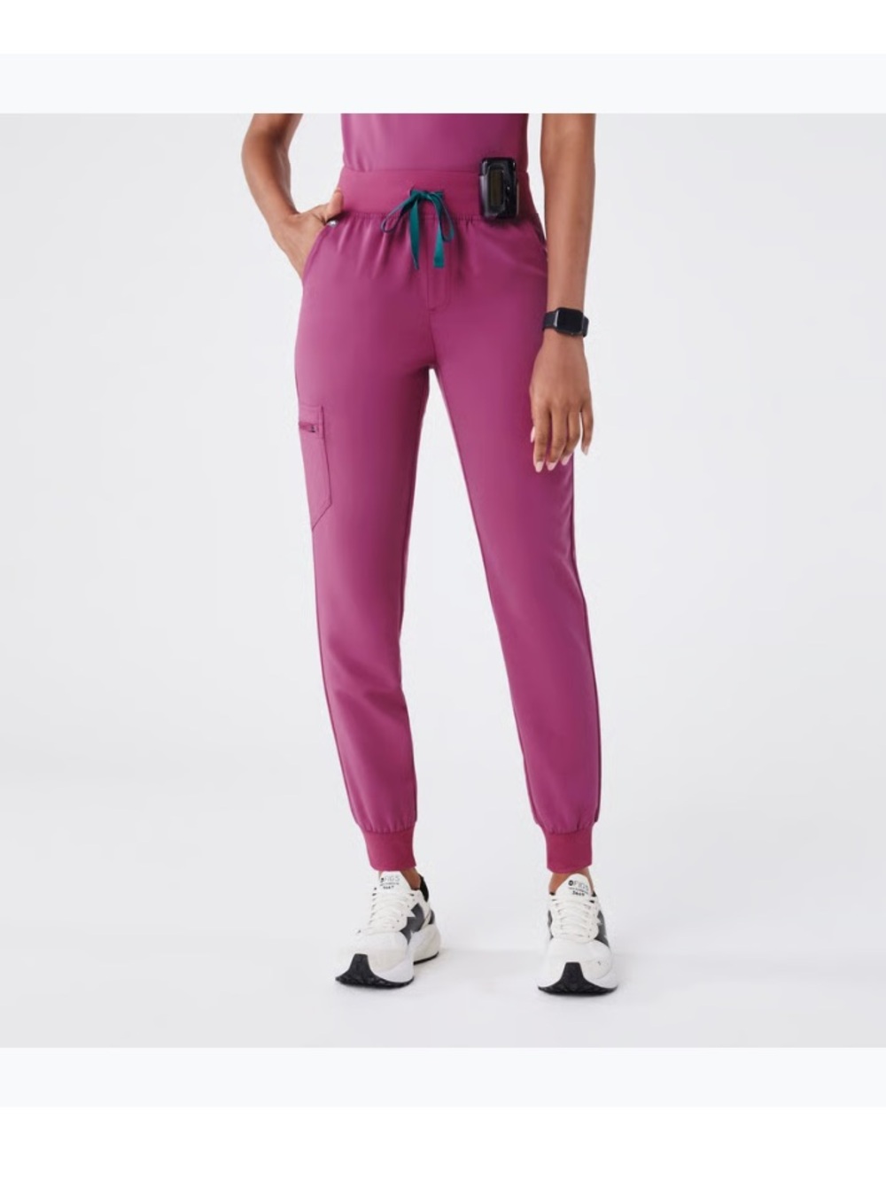 Figs Zamora Jogger Scrub Pants in Bright Fuchsia